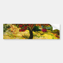 Van Gogh Mulberry Tree Fine Art Bumper Stickers