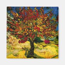 Van Gogh Mulberry Tree Fine Art Refrigerator Magnets