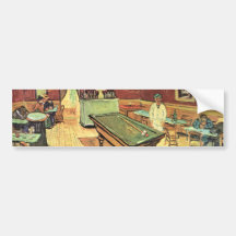 Van Gogh; Night Cafe in the Place Lamartine, Arles Bumper Sticker