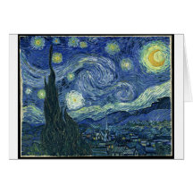 Van Gogh Paintings: Starry Night Van Gogh Card