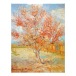 Van Gogh Pink Peach Tree in Blossom Invitations