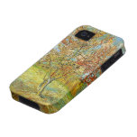Van Gogh Pink Peach Tree in Blossom, Vintage Art Case-Mate iPhone 4 Cover