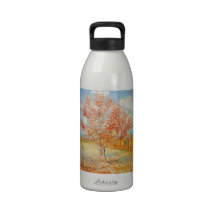 Van Gogh Pink Peach Tree in Blossom Water Bottle