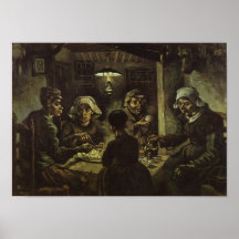 Van Gogh Potato Eaters Fine Art Poster