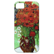 Van Gogh Red Poppies & Daisies Fine Art iPhone 5 Cases