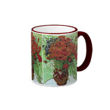 Van Gogh Red Poppies & Daisies Fine Art Mug
