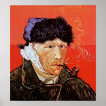 Van Gogh Self-Portrait With Bandaged Ear Poster