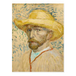 Van Gogh Self-Portrait with Straw Hat (F469) Postcard