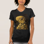 Van Gogh Skull with Burning Cigarette Shirts