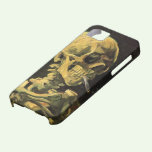 Van Gogh Skull with Burning Cigarette, Vintage Art casemate cases