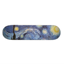 Van Gogh Starry Night Customised Skate Board