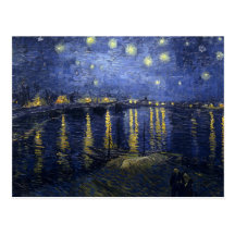 van Gogh - Starry Night Over the Rhone (1888) Postcard