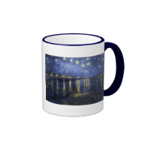 Van Gogh Starry Night Over the Rhone Coffee Mugs