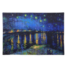 Van Gogh Starry Night Rhone Fine Art Placemats