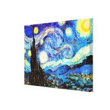 Van Gogh Starry Night Stretched Canvas Prints