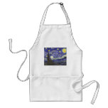 Van Gogh Starry Night, Vintage Post Impressionism Aprons