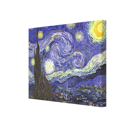 Van Gogh Starry Night, Vintage Post Impressionism Canvas Prints