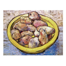 Van Gogh - Still Life Potatoes In A Yellow Dish Postcards