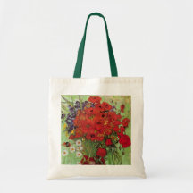 Van Gogh; Still Life: Red Poppies and Daisies Bag