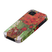 Van Gogh; Still Life: Red Poppies and Daisies iPhone 4/4S Case