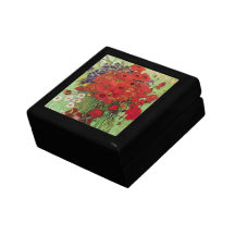 Van Gogh; Still Life: Red Poppies and Daisies Jewelry Boxes