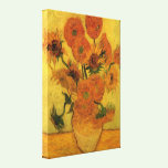 Van Gogh; Still Life: Vase with 15 Sunflowers canvas prints