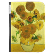 Van Gogh Sunflowers Kindle Case
