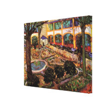 Van Gogh; The Courtyard of the Hospital at Arles Gallery Wrapped Canvas