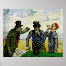 Van Gogh, The Drinkers, Vintage Post Impressionism Posters