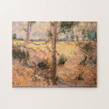 van Gogh - Trees in a Field on a Sunny Day Puzzle