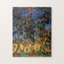 van Gogh - Trees in Garden of Saint-Paul Hospital Puzzles