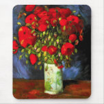 Van Gogh Vase With Red Poppies Mouse Pad