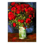 Van Gogh Vase With Red Poppies Note Card