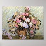 Van Gogh Vase with Roses Print
