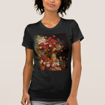 Van Gogh Vintage Flowers in Vase Floral Still Life T Shirts