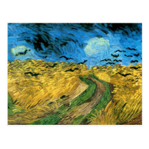 Van Gogh - Wheat Field Under Threatning Sky's Postcards