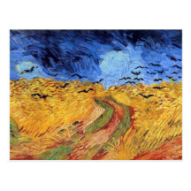 Van Gogh Wheat Field With Crows Postcard