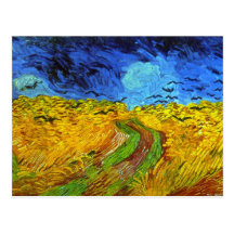 Van Gogh Wheatfield with Crows Fine Art Post Cards