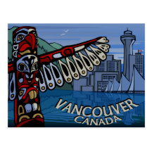 Vancouver Postcards Totem Pole & Landmarks Cards