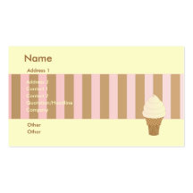 Vanilla Soft Serve Business Cards