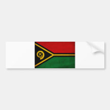 Vanuatu Flag Bumper Stickers