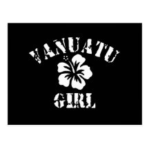 Vanuatu Pink Girl Postcards