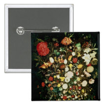 Vase of Flowers Pinback Button