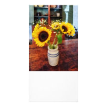 Vase of Sunflowers Photo Cards