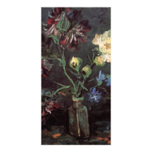 Vase with Myosotis and Peonies - Vincent van Gogh Personalised Photo Card