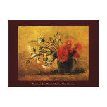 vase with red and white carnations, van Gogh canvas prints