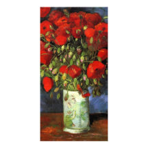Vase with Red Poppies by Vincent van Gogh Photo Greeting Card