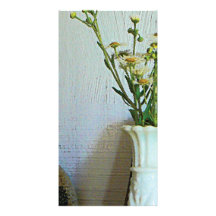 Vase with Wildflowers Photo Card Template