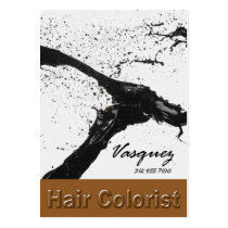 Vasquez - Bold Hair Colourist Stylist Beautician Business Card