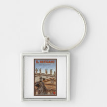 Vatican City Statues Key Chain